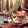 Wonder Woman meditating 10