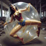 Wonder Woman in a bubble
