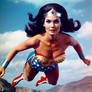 Wonder Woman flying