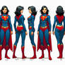 Superwoman character model sheet