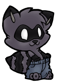 Raccoon in JEANS