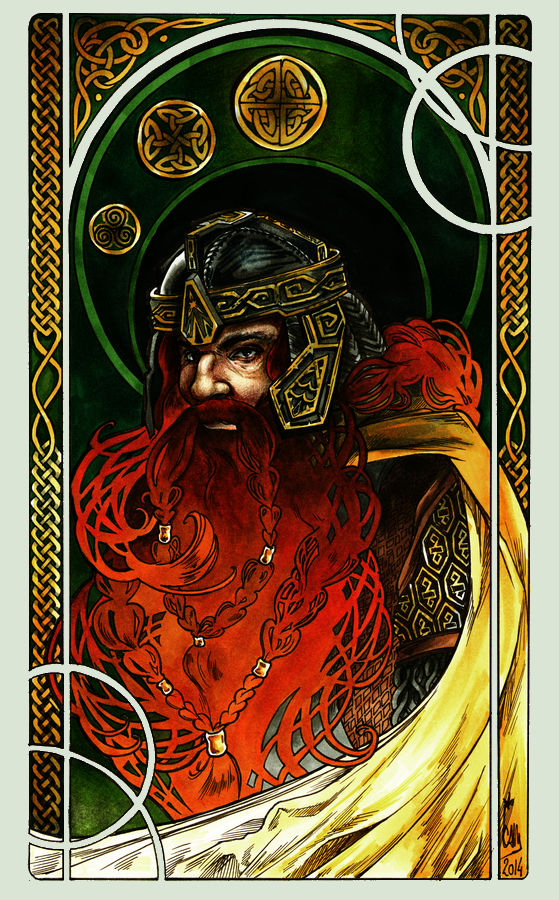 Gimli Art Nouveau by cam-miyu