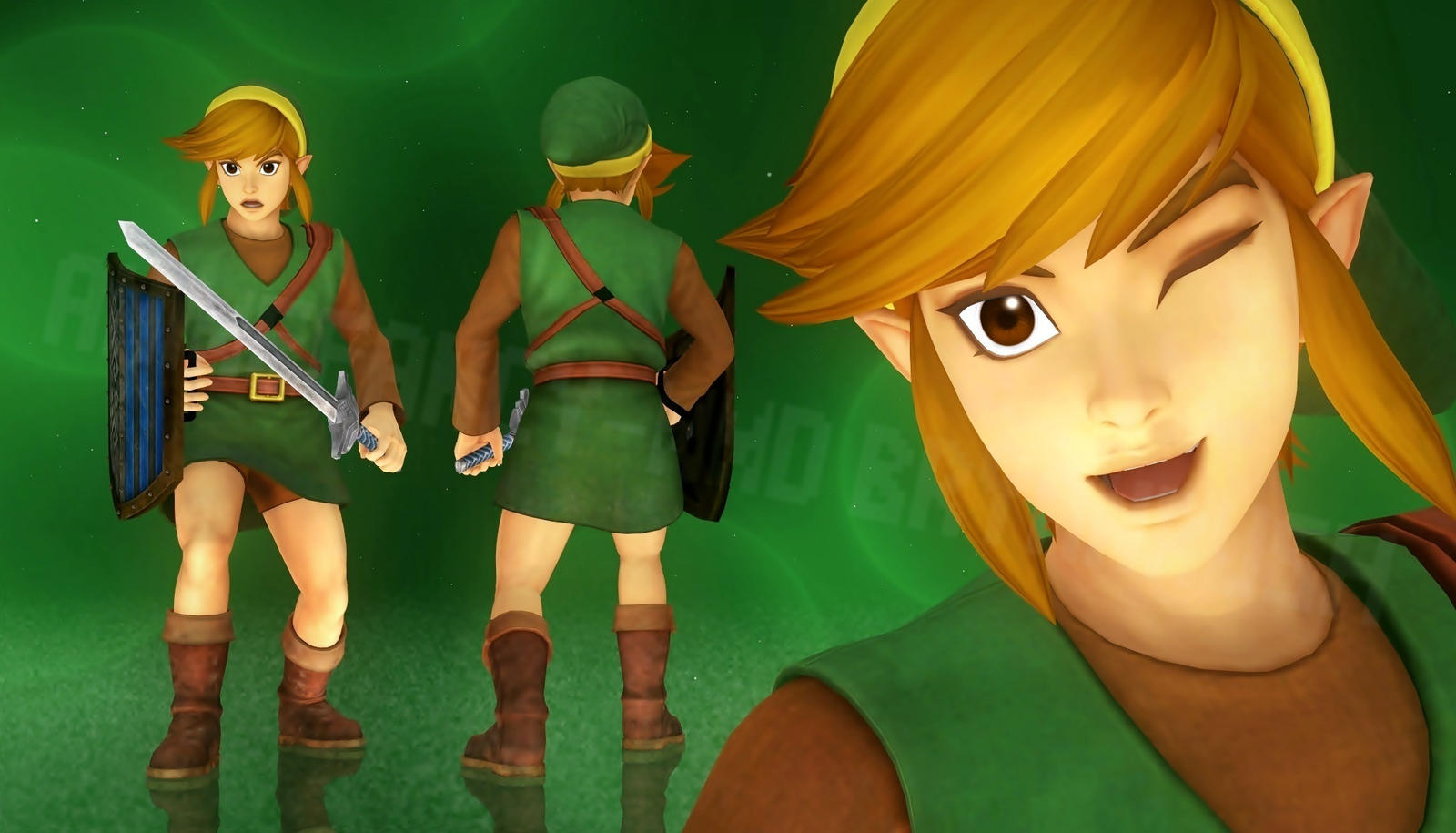 Classic Link - Hyrule Warriors (MMD Render Test) by Jakkaeront on DeviantArt