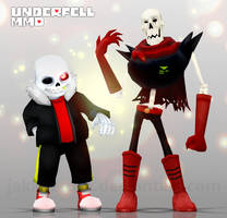 Undertale AU 1 - Underfell MMD - Sans n Papyrus