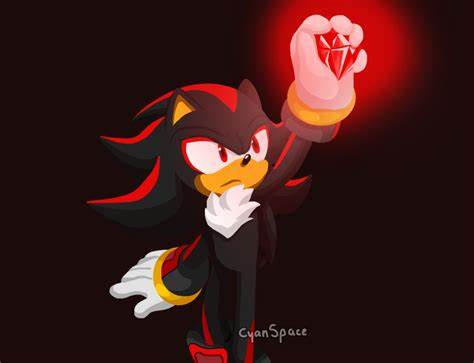 Shadow Emerald Shadow hold the red Emerald by Leonie2306 on DeviantArt