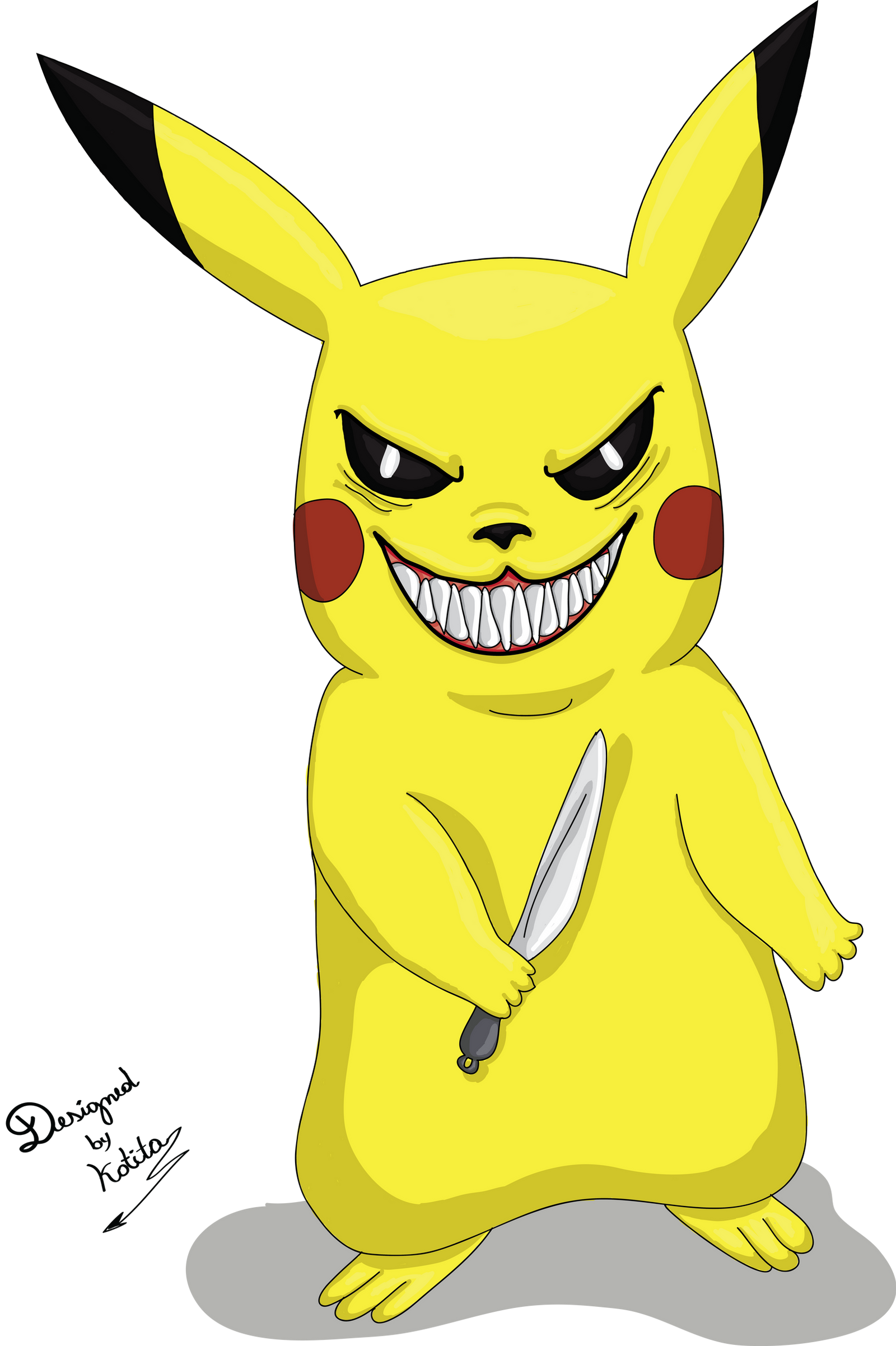 Evil Pikachu By Cotekotita On Deviantart