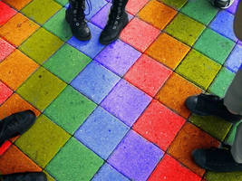 Rainbow floor