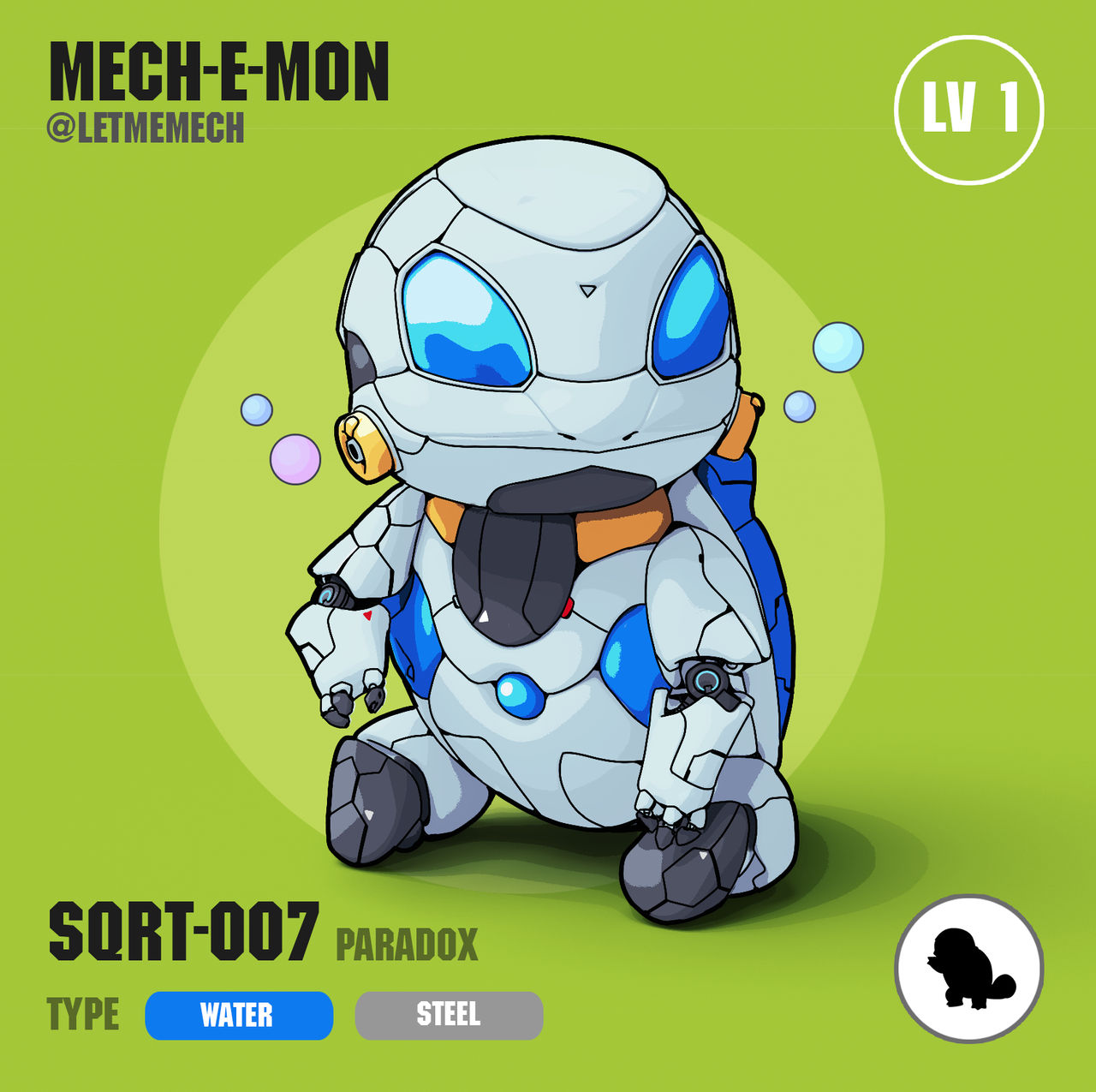 Mecha Squirtle. Mech Pokemon. Mech-E-Mon by Mech-E-Mon on DeviantArt