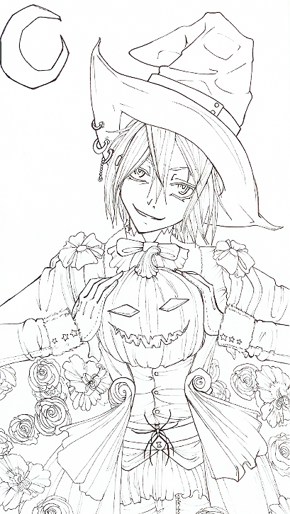 Happy Halloween -lineart-