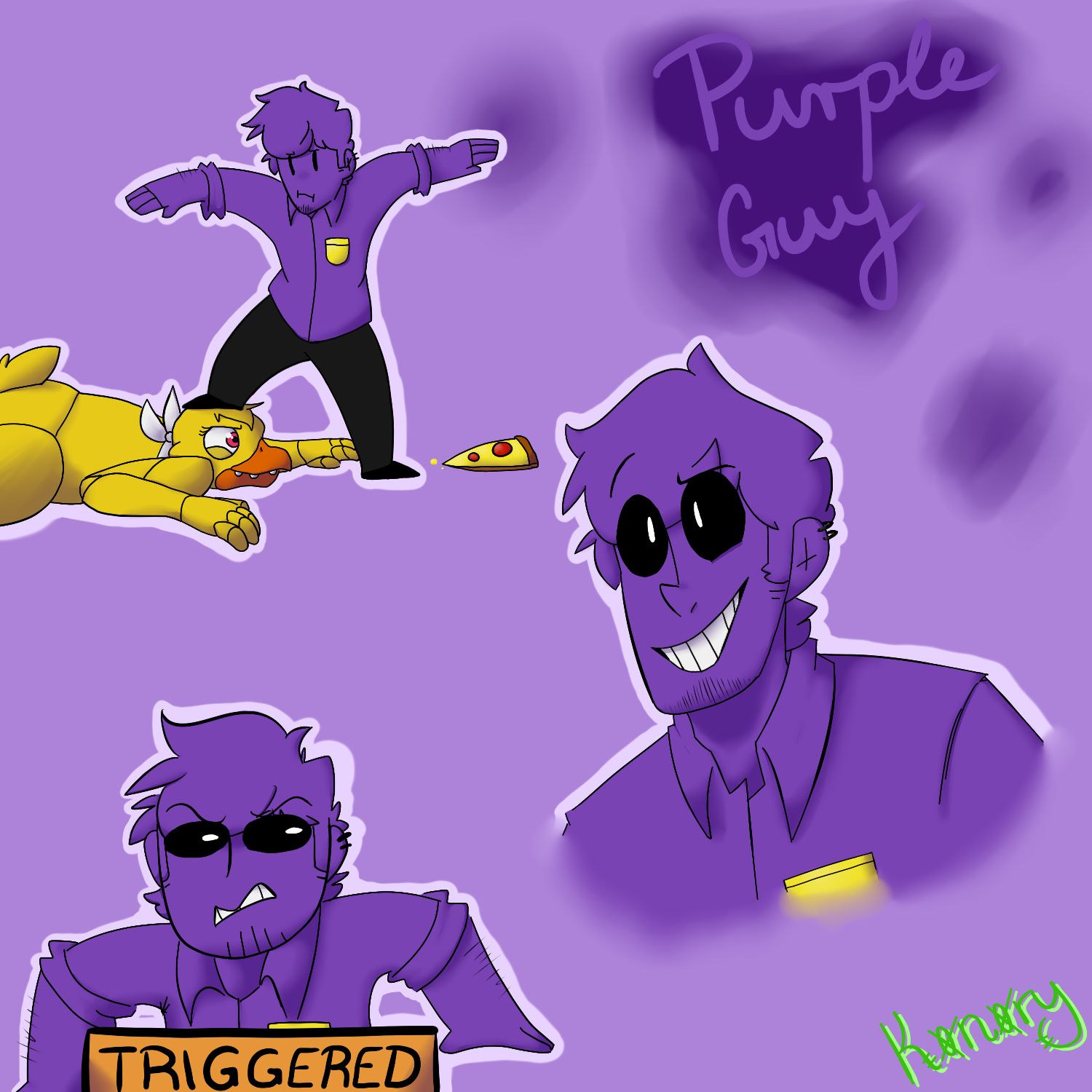 Purple Guy Doodles