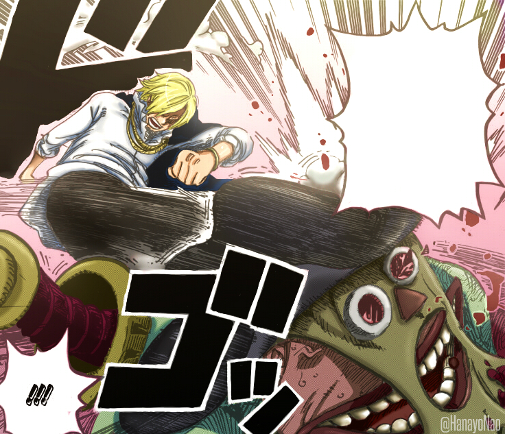 One Piece 854 Sanji Hitting Bobbin Colored Vers By Hanayo Nao On Deviantart