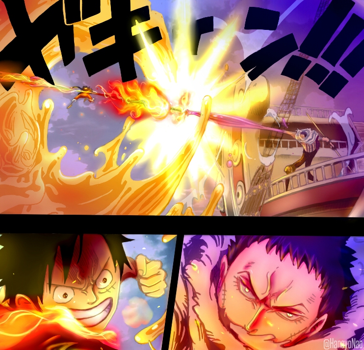 One Piece 877 Luffy Vs Katakuri Color Version By Hanayo Nao On Deviantart