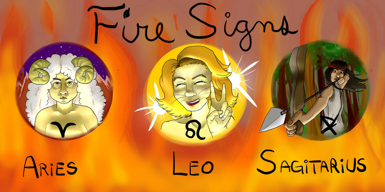 Fire signs (Astrology) by Kitsune-Valhalla on DeviantArt