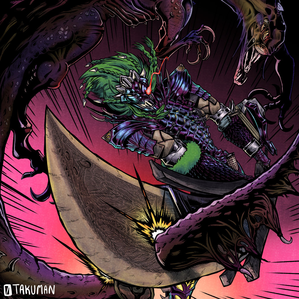 Greatsword Rangers Deviantart Greatsword to the Tail by 0takuman on DeviantArt