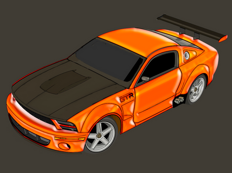 Ford Mustang Orange