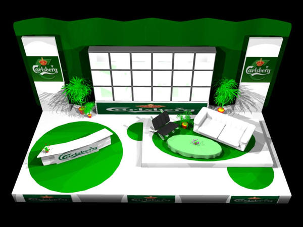 Carlsberg TV-Set front view