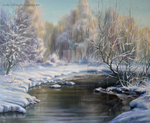 Winter Landscape /oil painting