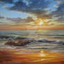 Seascape Sunset/ oil painting