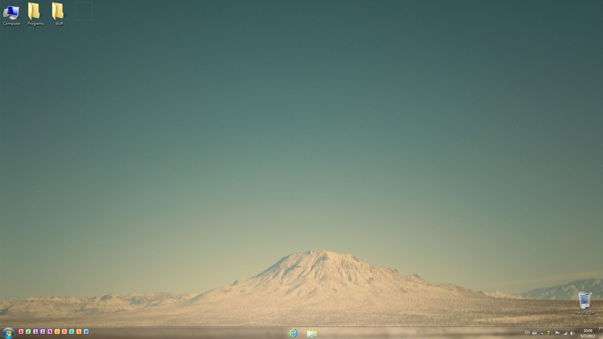 Desert desktop