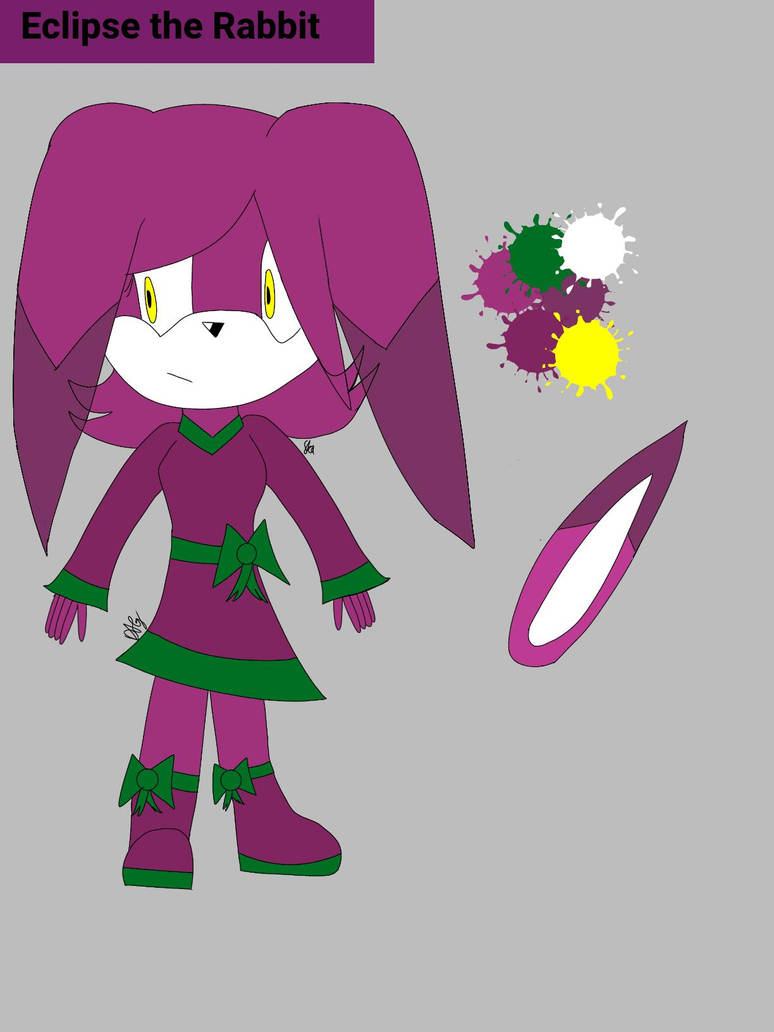 Sonic oc:Eclipse the Rabbit by ArmyDrawz on DeviantArt