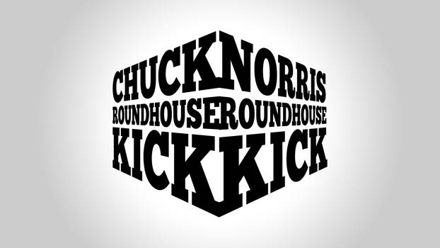 Chuck norris typography