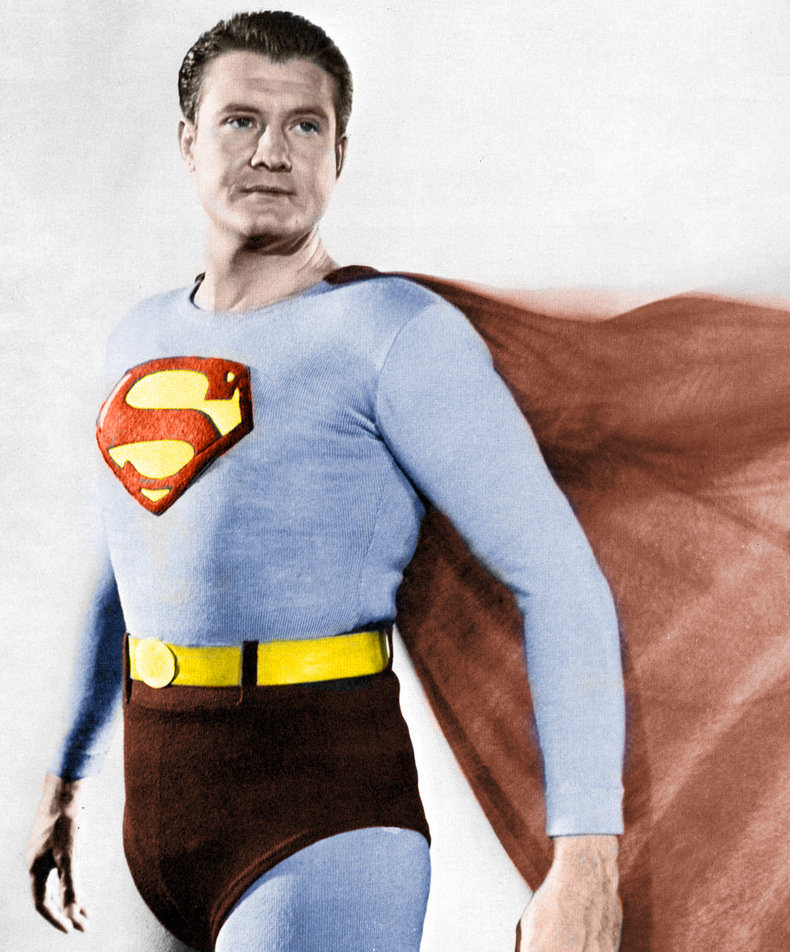 George Reeves Colorized George Reeves as Superman Colorized by DasManiac on DeviantArt