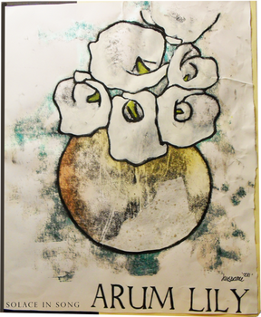 Arum Lily Monoprint