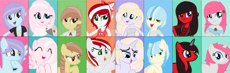 Everyone together pony and EG versions