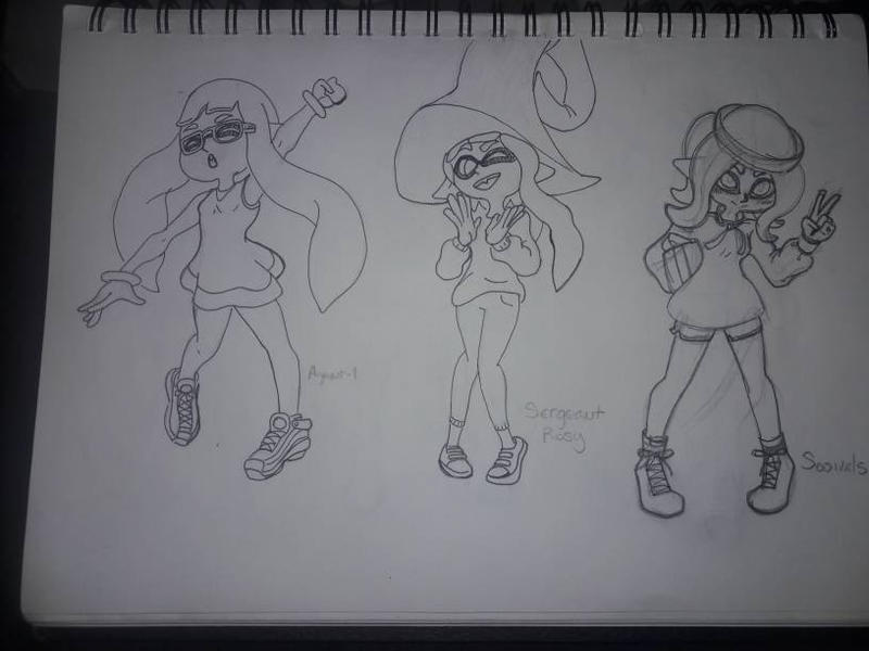 Sketching Inklings/Octolings by ThatOtherGuy19 on DeviantArt