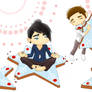 Adam Lambert Kris Allen, chibi