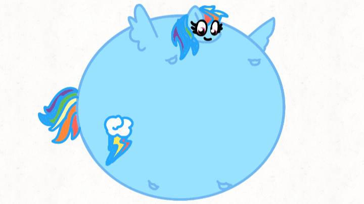 Rainbow dash inflation by Sparklegirl52779 on DeviantArt