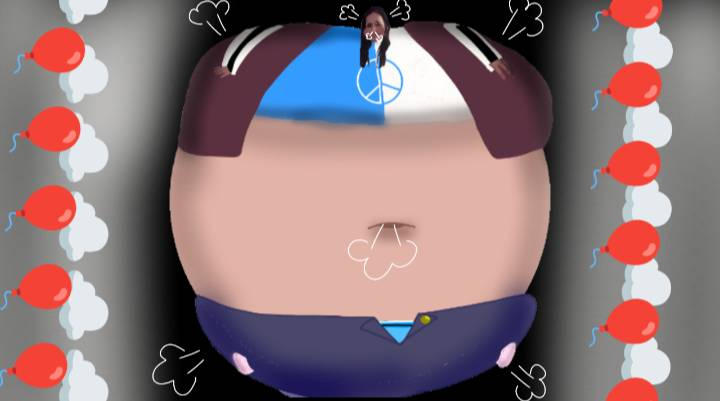 Blimp Inflating Luisa artza salgato inflation.blimpy bloaty baloon by Sparklegirl52779 ...