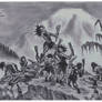 STONE AGE WARRIOR- sketch for future painting