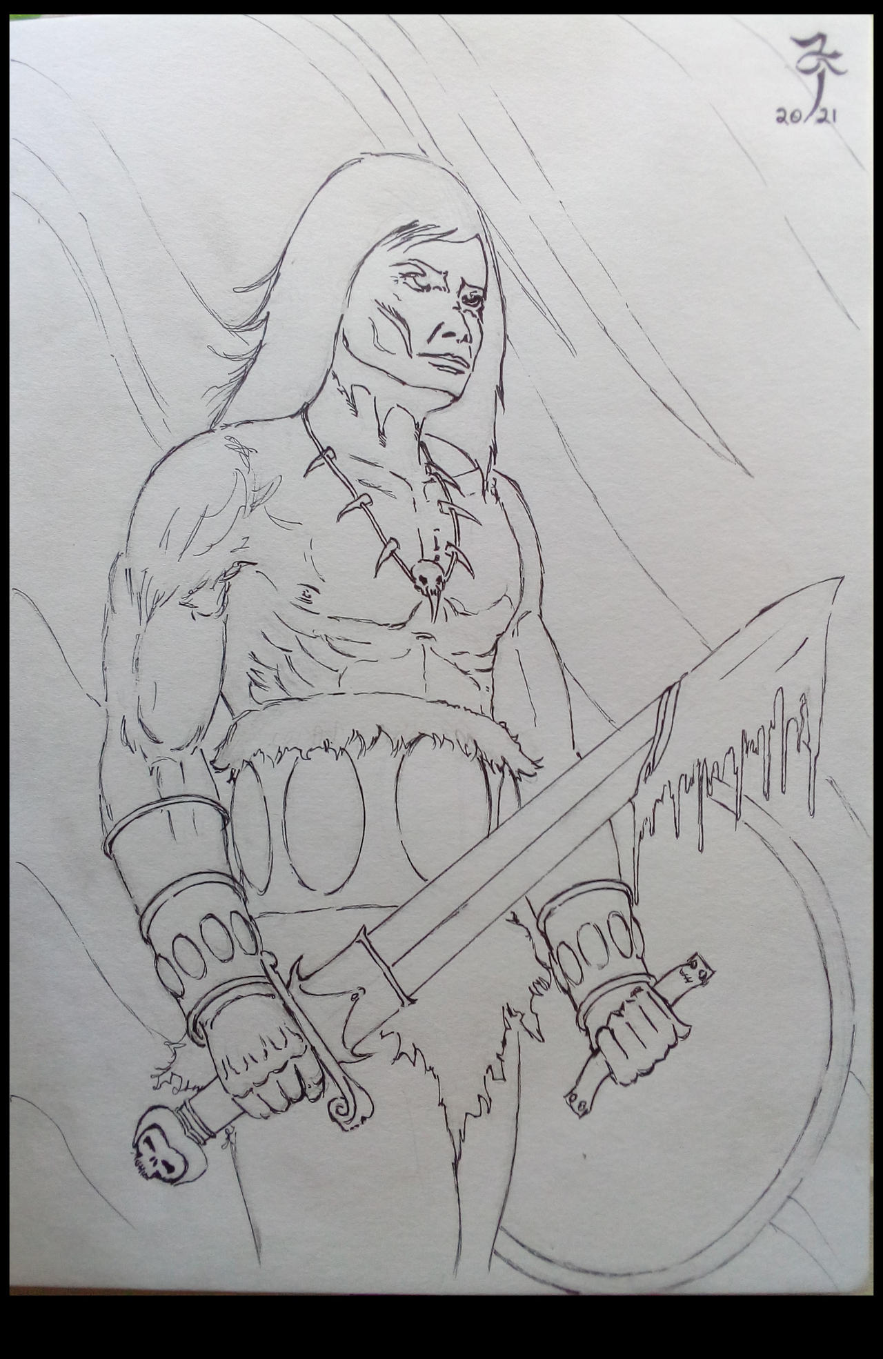 Conan ~ final pen line work