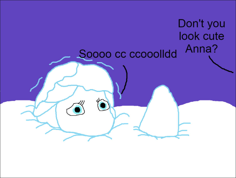 Anna Out Cold Anna in the snow 2 by ColdandSnowy on DeviantArt