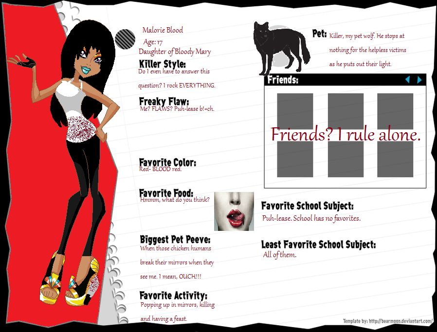 Malorie Blood Profile - MH OC