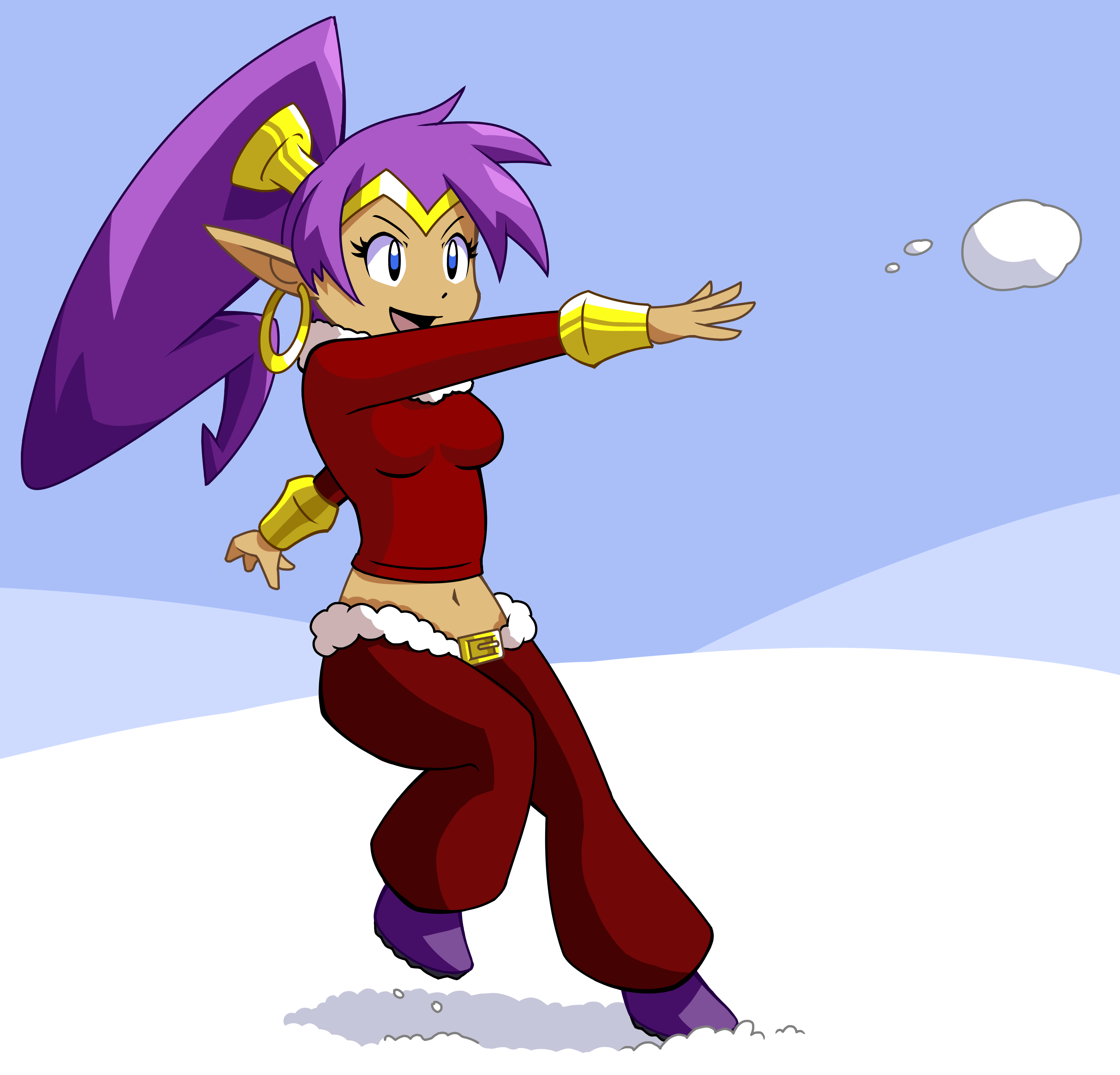 Snowball Fight Shantae