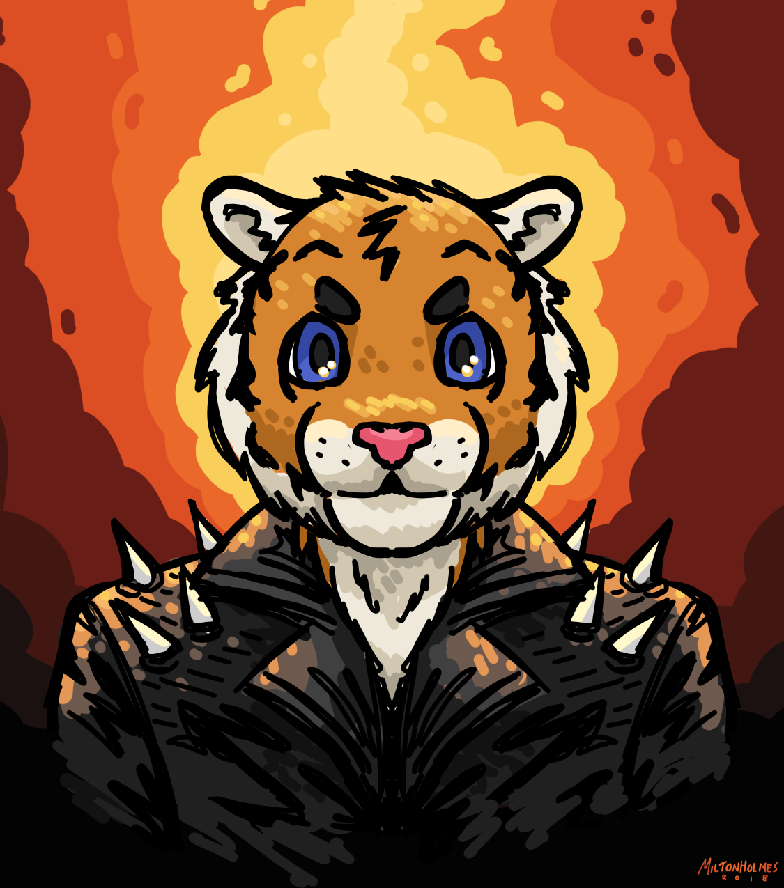 Ghost Rider Tiger Guy by Miltonholmes on DeviantArt