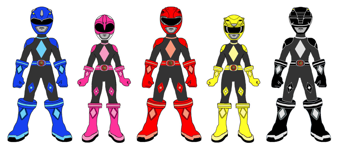 Mighty Morphin Power Rangers Xtreme (Core 5) by RedStriker23424 on ...