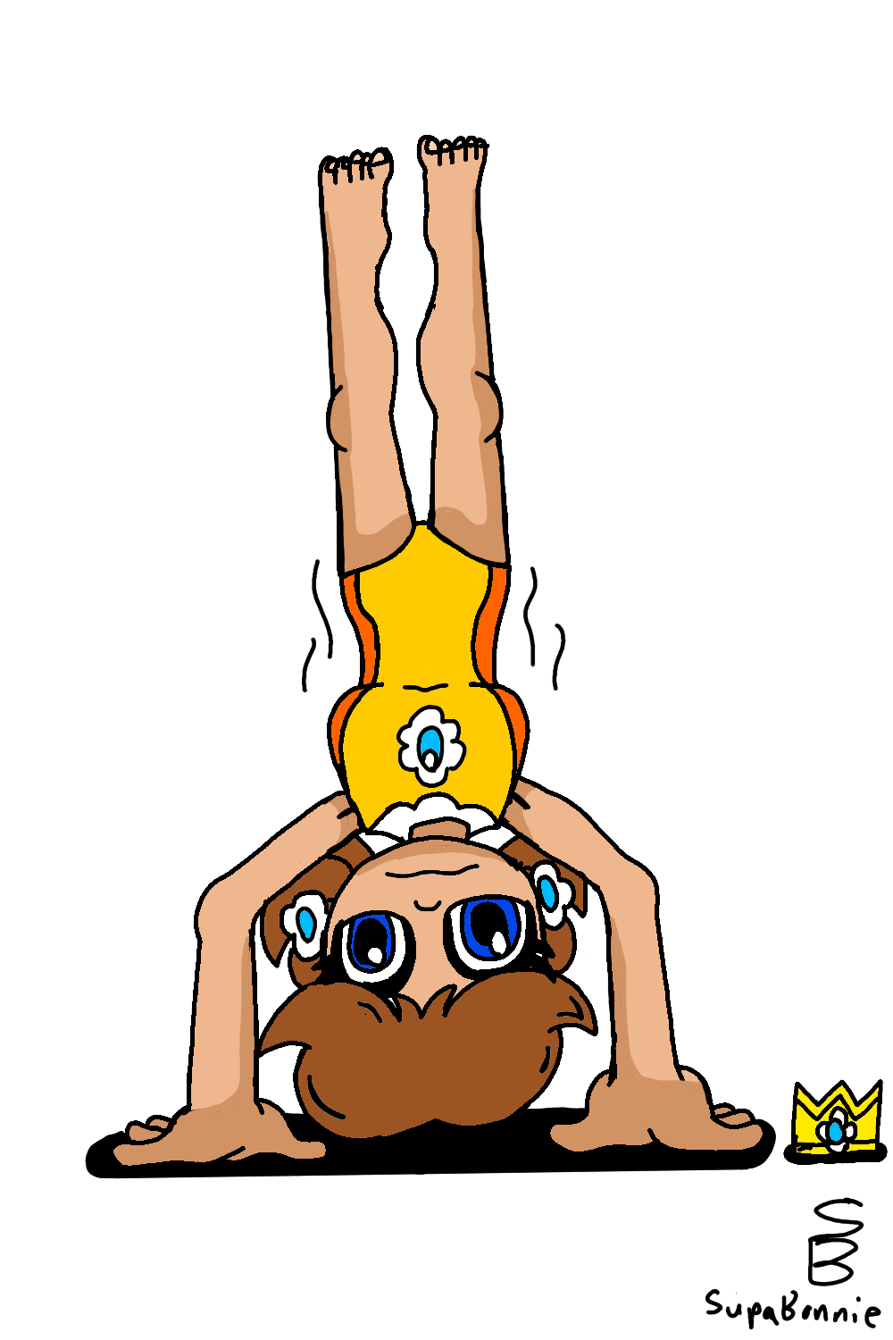 Daisy Handstand (Request) Daisy's Handstand by SniperBon on DeviantArt