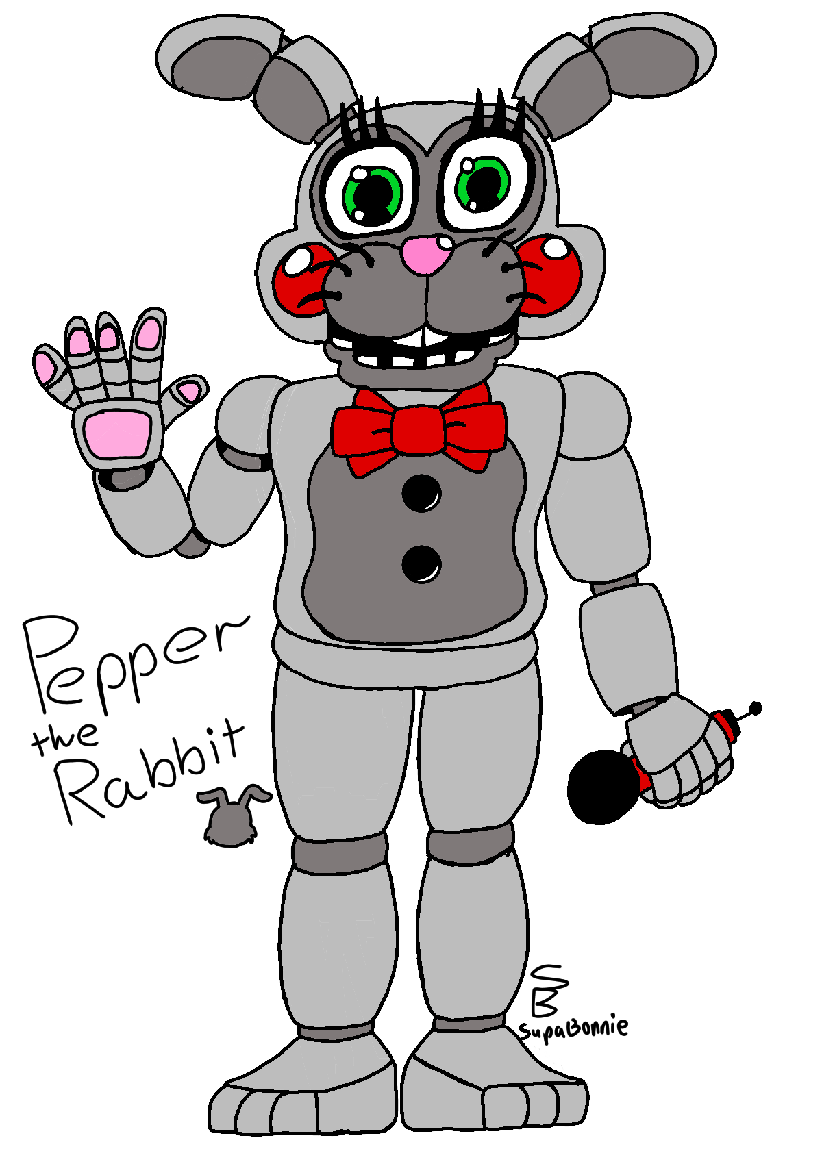 Fnaf Rabbit Oc Fnaf OC - Pepper the Rabbit REDRAW by SniperBon on DeviantArt