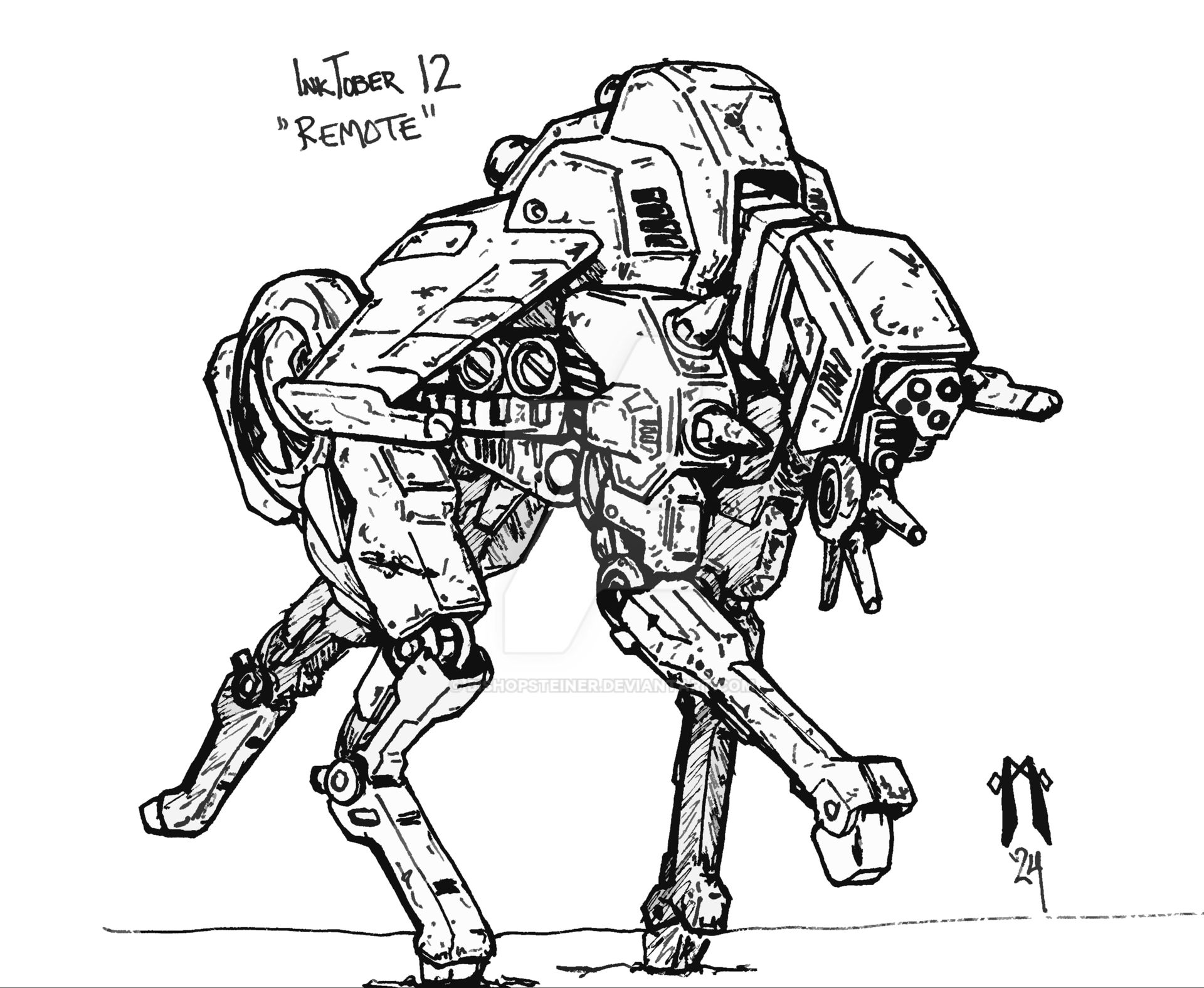 Intokber Remote Inktober 12 'REMOTE' who's a good boy? by BishopSteiner on DeviantArt