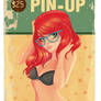 redhead blue glasses