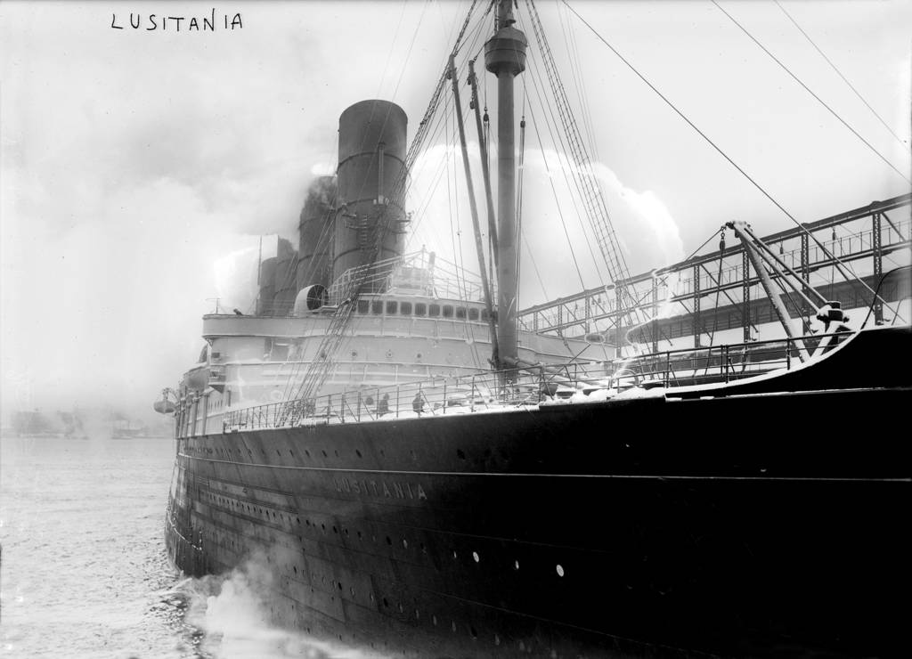 Lusitania 1907 sunk by U20 off Kinsale Head 7th Ma