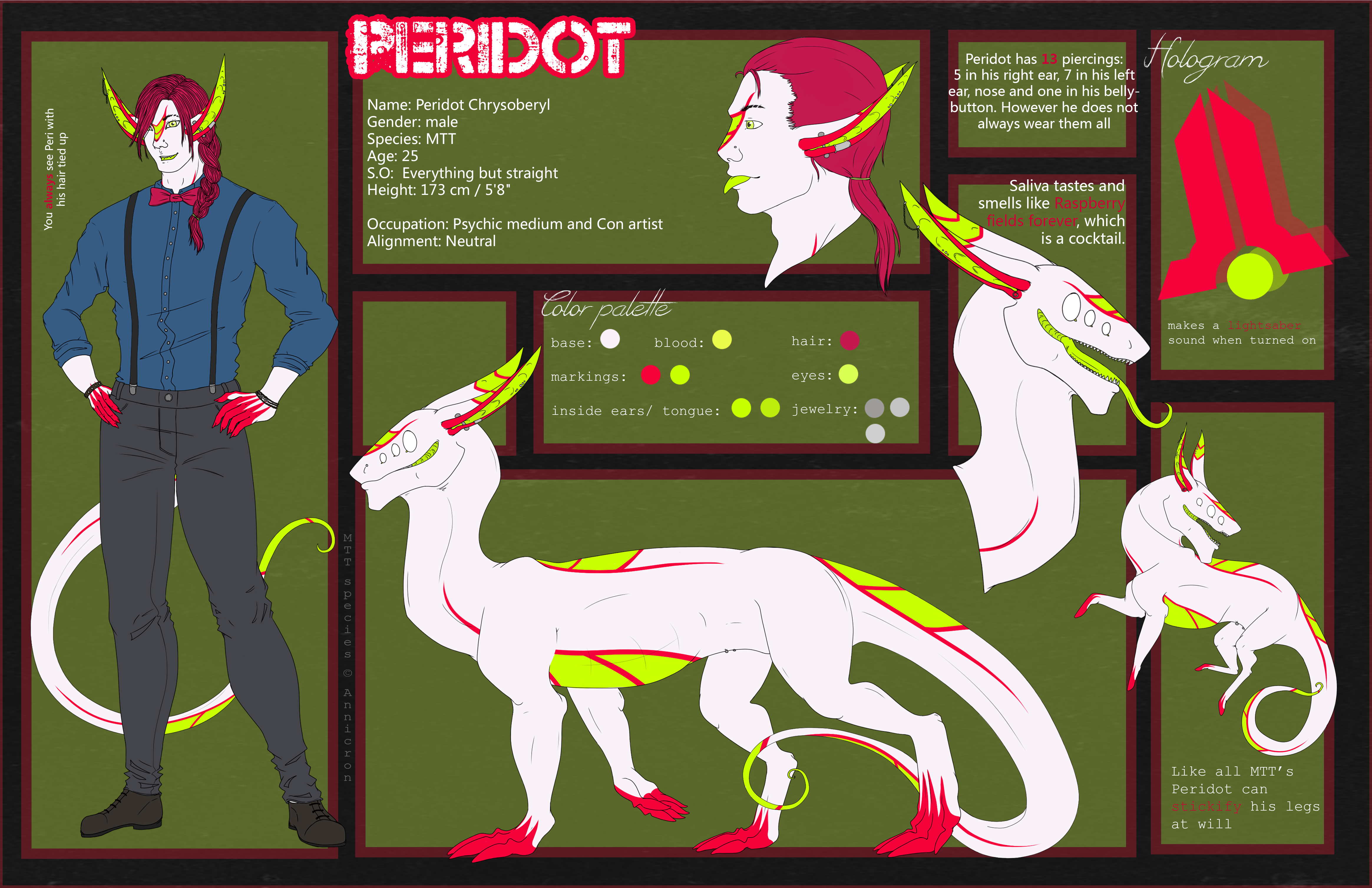 Peridot .:The Con artist:. [Ref sheet]