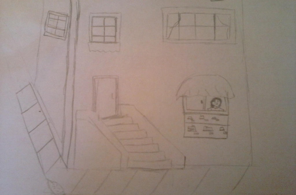 Random Building drawing . by otakurobocrew on DeviantArt
