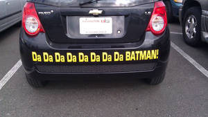 Batman Car Bumper Sticker