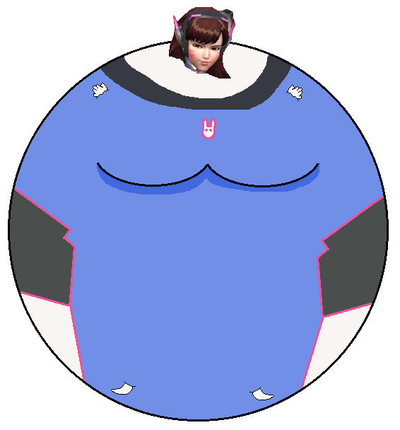 D.Va Inflated by PokeSmashBros on DeviantArt
