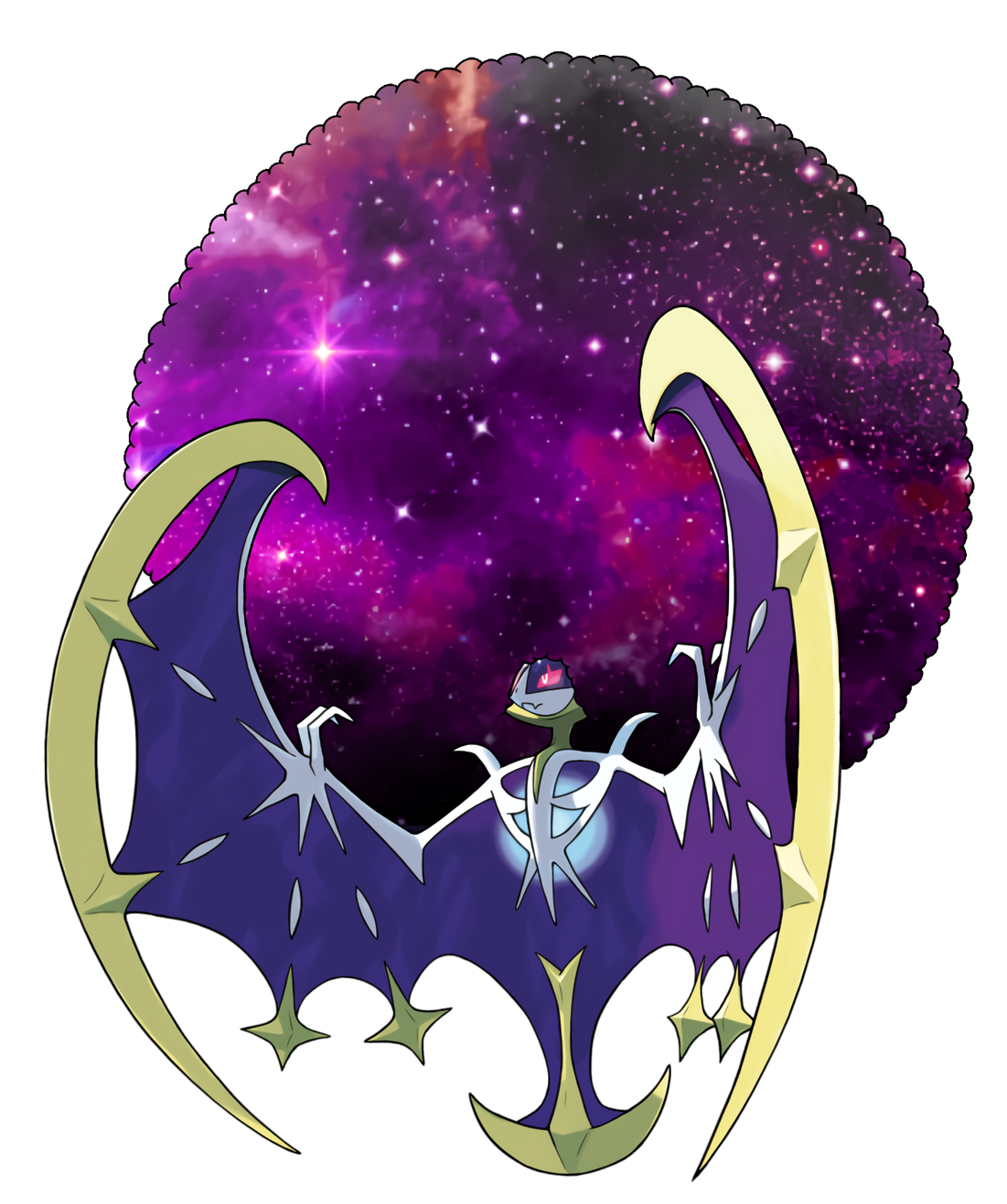 Download Shiny Purple Lunala Pokemon Sun And Moon Wallpaper