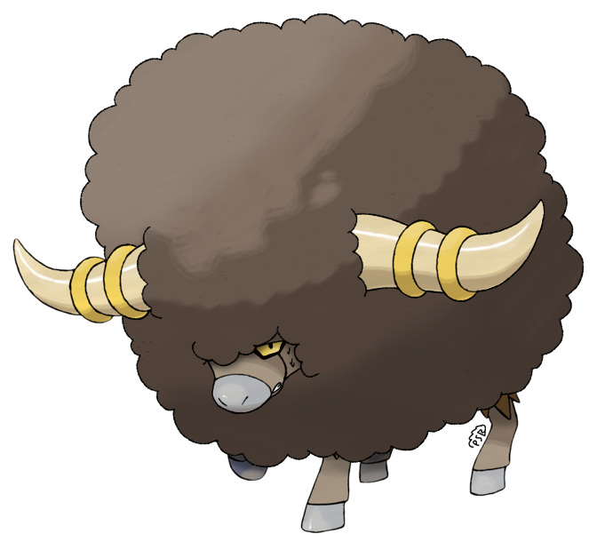 Bison Pokemon Bigger Afro Bouffalant (Afromon) by PokeSmashBros on DeviantArt